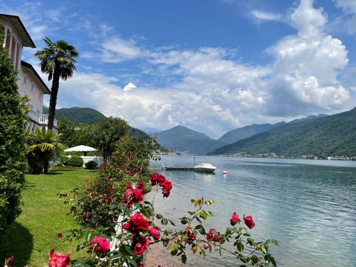 Ville Lago Lugano Porto Ceresio Exteriér fotografie